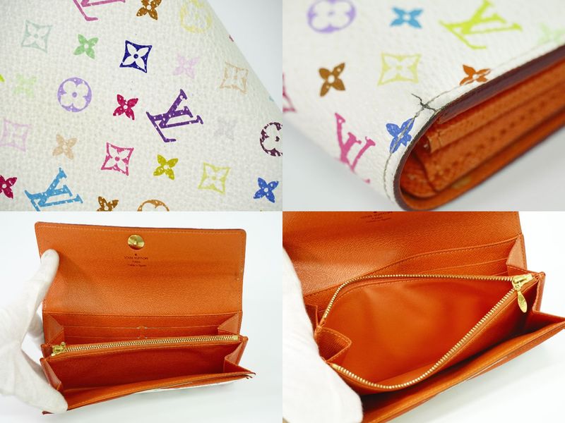 Authentic Louis Vuitton LV Portefeuille Sarah Monogram Multicolor Long Wallet