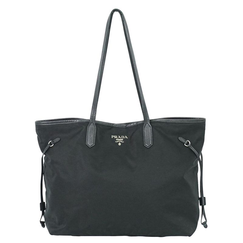 Authentic Prada Nylon Shoulder Bag Tote Bag Black Bag Pre-owned [follow-up