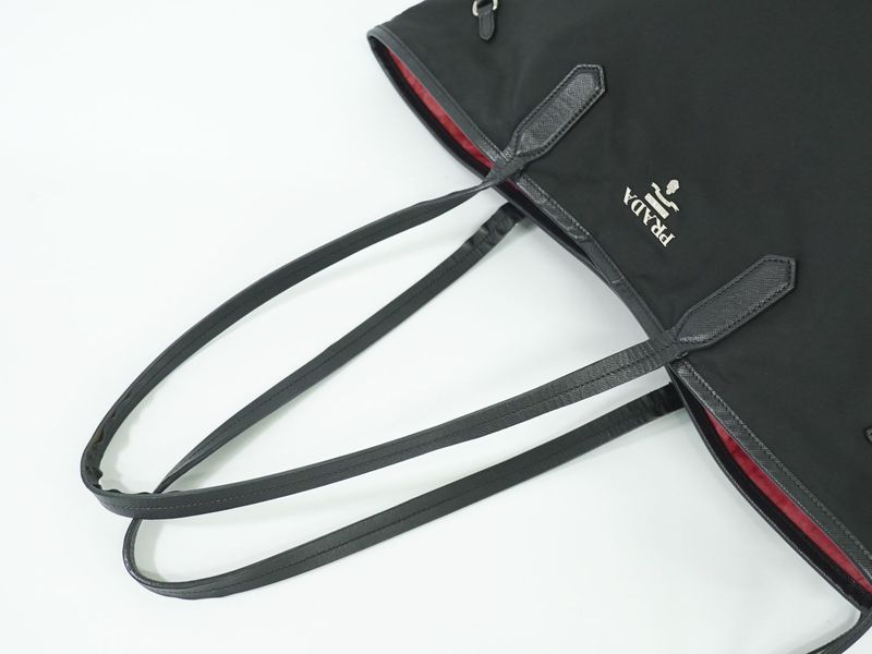 Authentic Prada Nylon Shoulder Bag Tote Bag Black Bag Pre-owned [follow-up