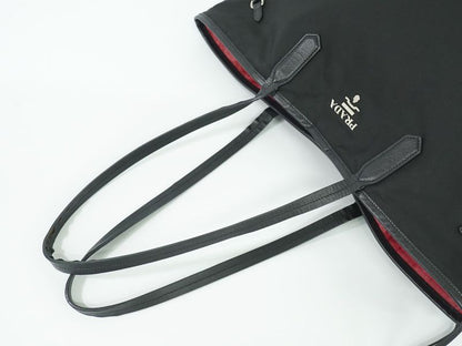 Authentic Prada Nylon Shoulder Bag Tote Bag Black Bag Pre-owned [follow-up