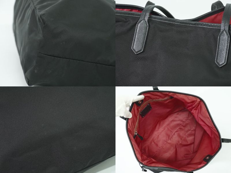 Authentic Prada Nylon Shoulder Bag Tote Bag Black Bag Pre-owned [follow-up