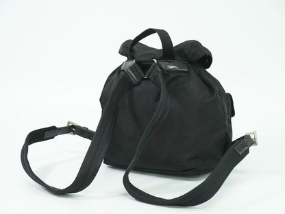 Authentic Prada Vela Backpack Sac Backpack Nylon Black B6677 Vela Bag Pre-owned