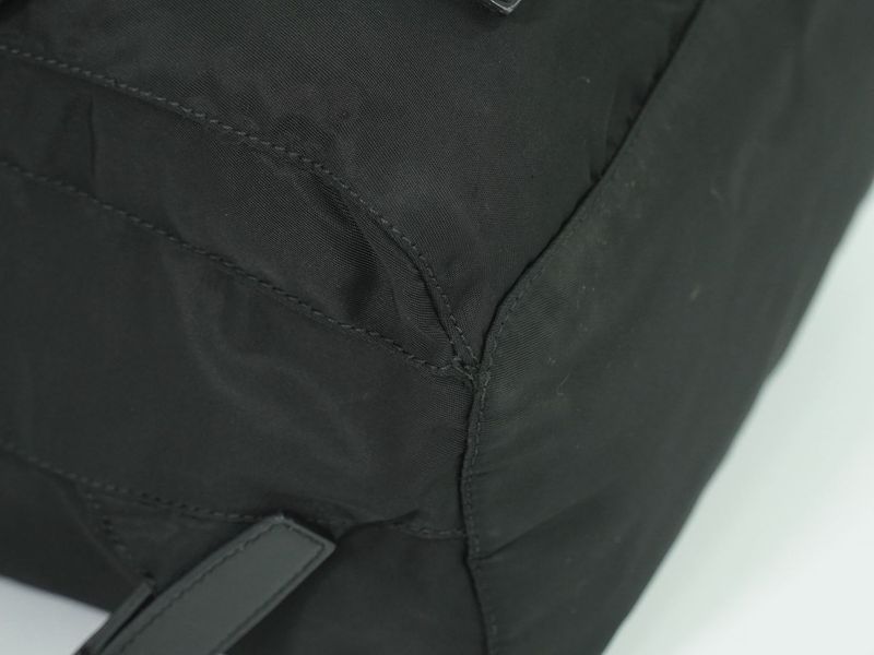 Authentic Prada Vela Backpack Sac Backpack Nylon Black B6677 Vela Bag Pre-owned