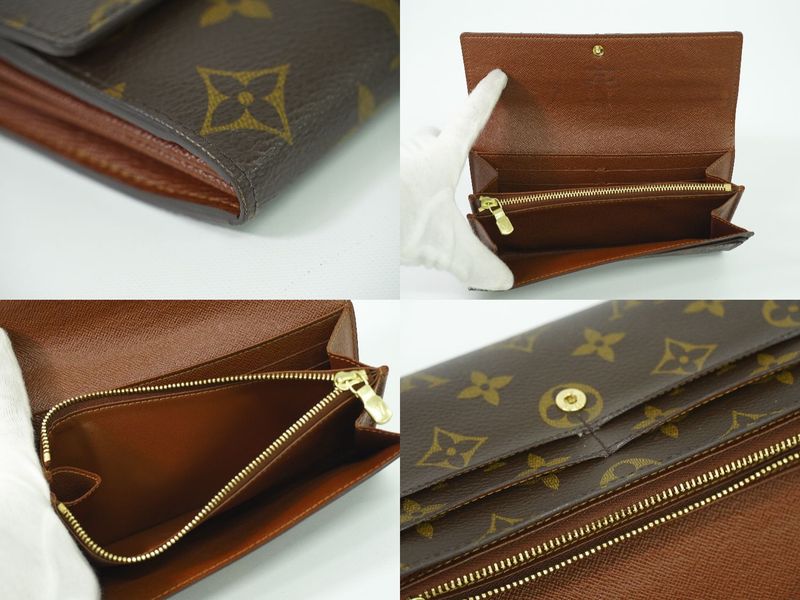 Authentic Louis Vuitton LV Old Shape Portefeuille Sarah Monogram Long Wallet