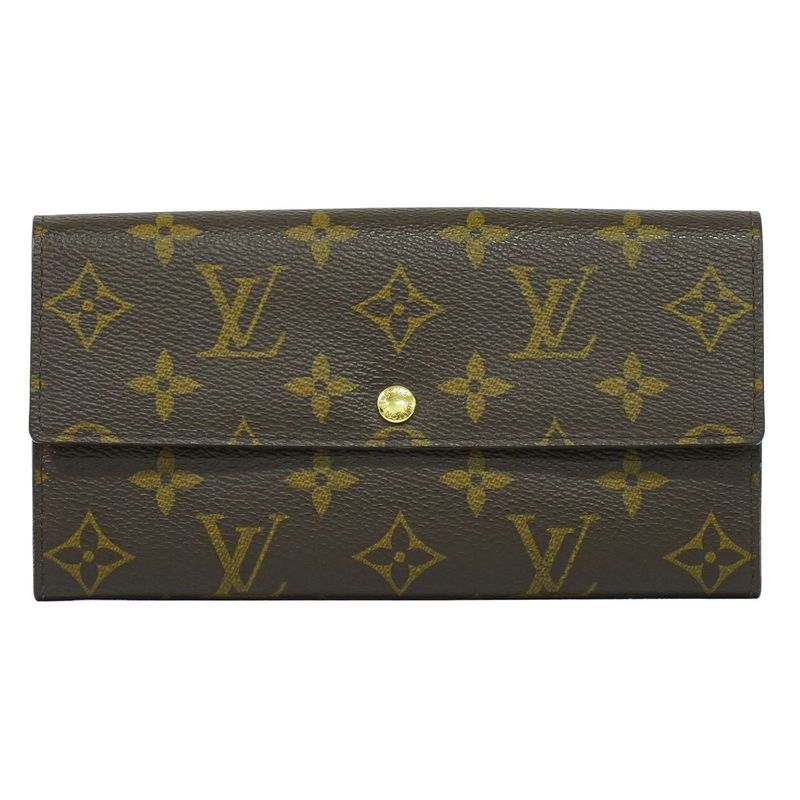 Authentic Louis Vuitton LV Old Shape Portefeuille Sarah Monogram Long Wallet