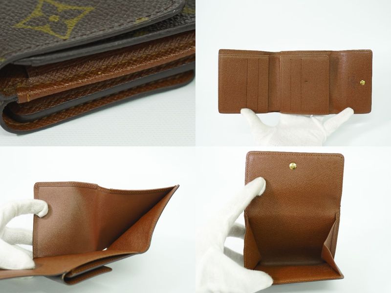 Authentic Louis Vuitton LV Porte Monebier Carte Cles Di Monogram Fold Wallet