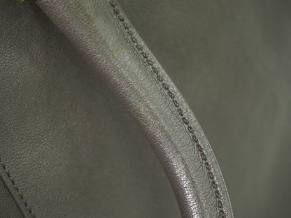 Authentic Yves Saint Laurent YVES Saint Laurent YSL Cabas Susic Handbag Gray