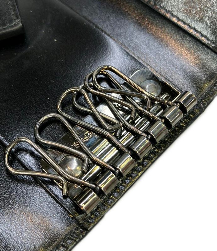 Gucci 6-Ring Key Case with Key Ring 033 0146 0857 Men's Gucci