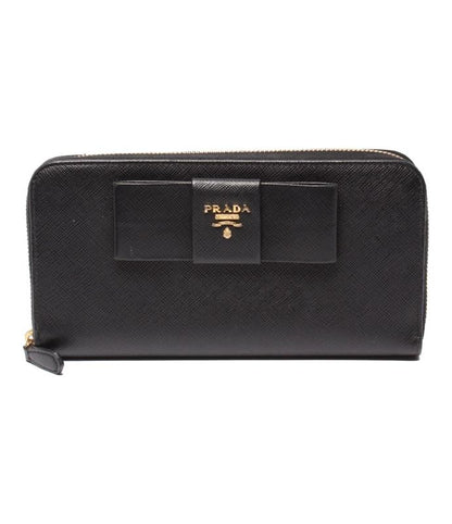Prada Round Zipper Long Wallet Women's Prada