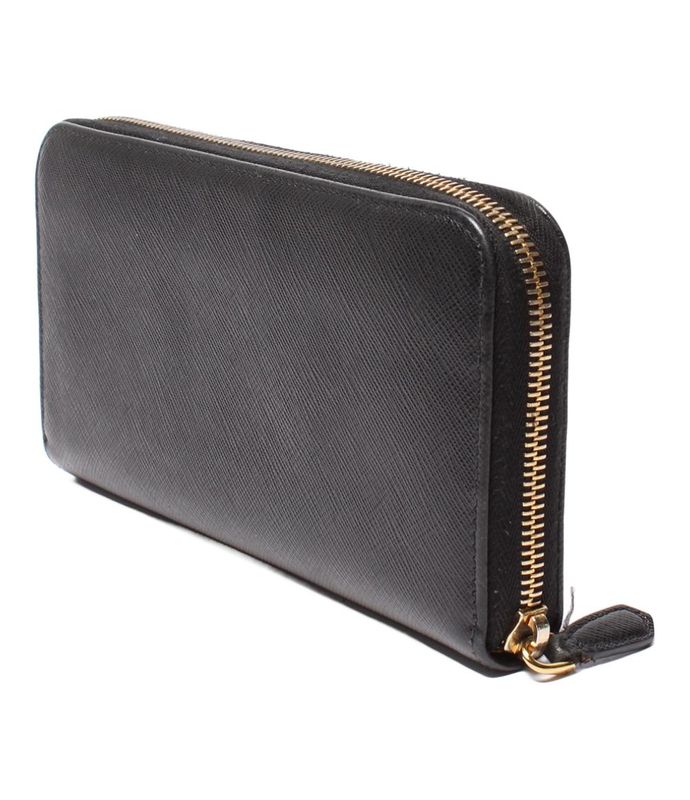 Prada Round Zipper Long Wallet Women's Prada