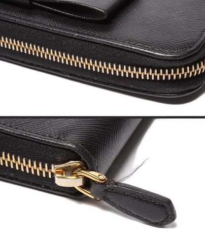 Prada Round Zipper Long Wallet Women's Prada