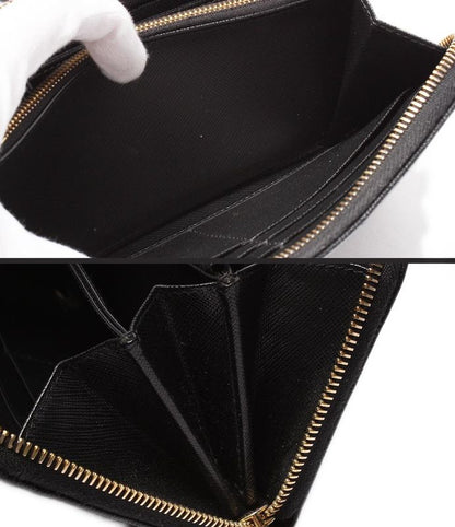 Prada Round Zipper Long Wallet Women's Prada