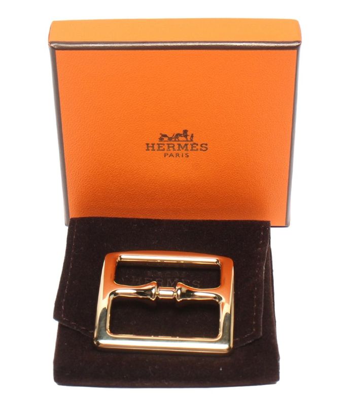 Hermes Scarf Ring Buckle Gold Hardware Ettrivière Women Hermes