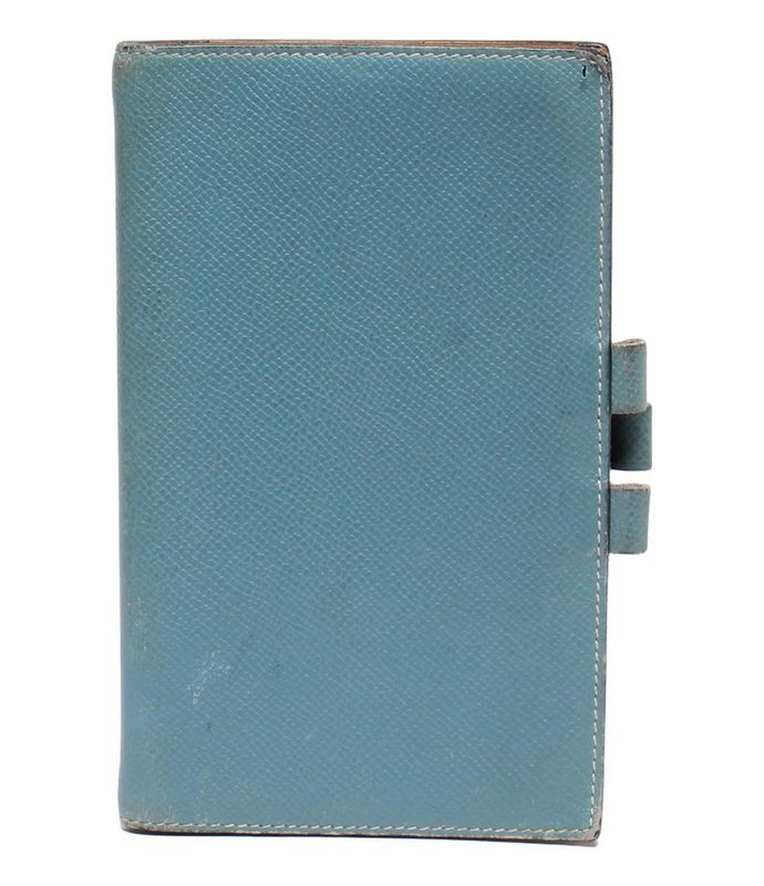 Hermes Notebook Cabas L Engraved Silver Hardware Agenda GM Ladies Hermes