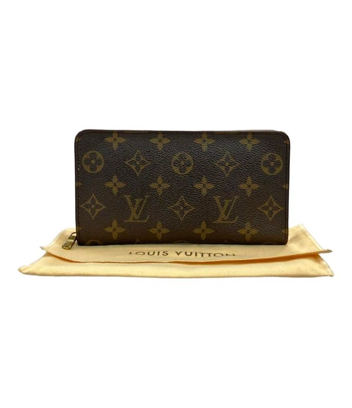 Louis Vuitton Round Zipper Long Wallet Monogram Porte M61727 Ladies Louis