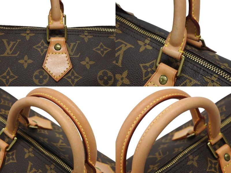 Louis Vuitton Speedy 40 Boston Bag Brown Gold — view 5