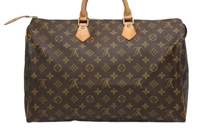 Louis Vuitton Speedy 40 Boston Bag Brown Gold — view 3