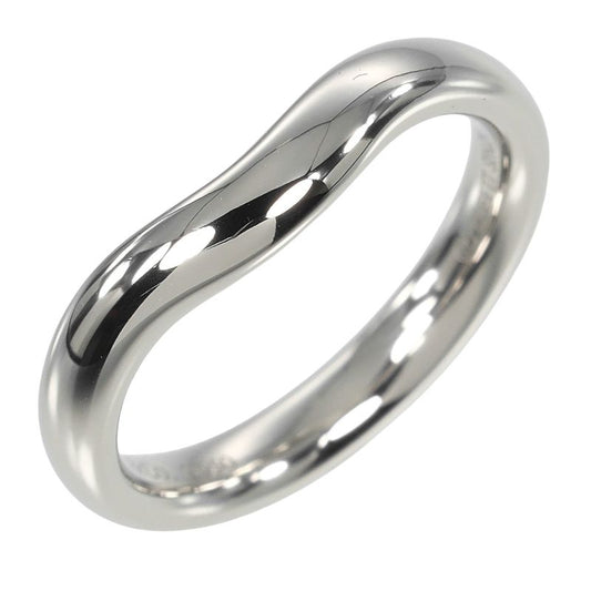 Tiffany & Co Curved Band 3mm (0.12in) Band Pt950platinum 7.5 Ladies 5.7g Ring