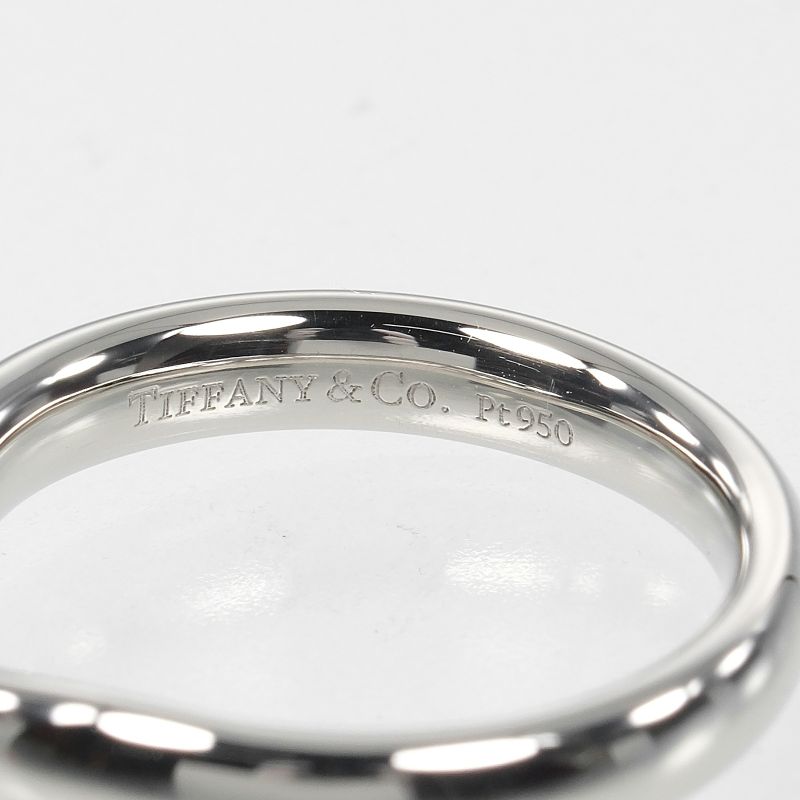 Tiffany & Co Curved Band 3mm (0.12in) Band Pt950platinum 7.5 Ladies 5.7g Ring