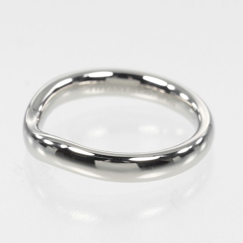 Tiffany & Co Curved Band 3mm (0.12in) Band Pt950platinum 7.5 Ladies 5.7g Ring