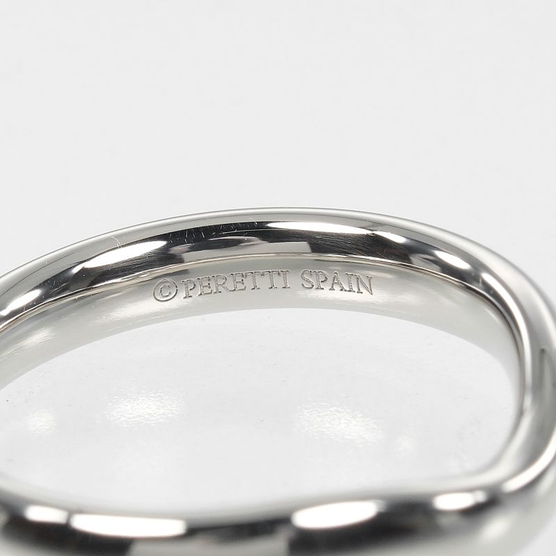 Tiffany & Co Curved Band 3mm (0.12in) Band Pt950platinum 7.5 Ladies 5.7g Ring