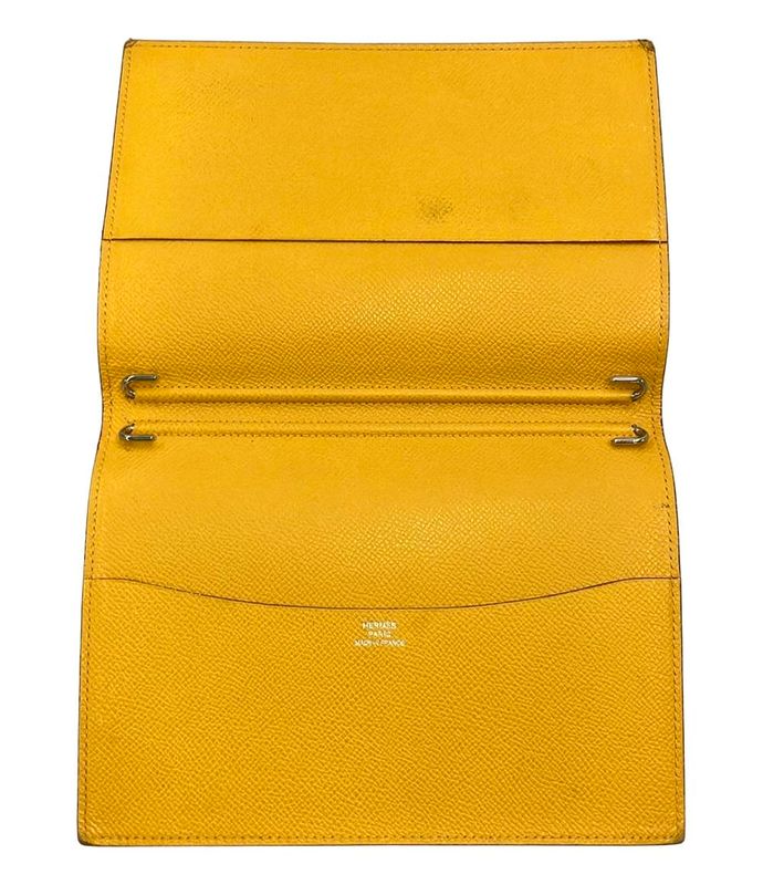 Hermes Handbook Cabas ▫M Engraved Silver Hardware Agenda Globe Trotter Women