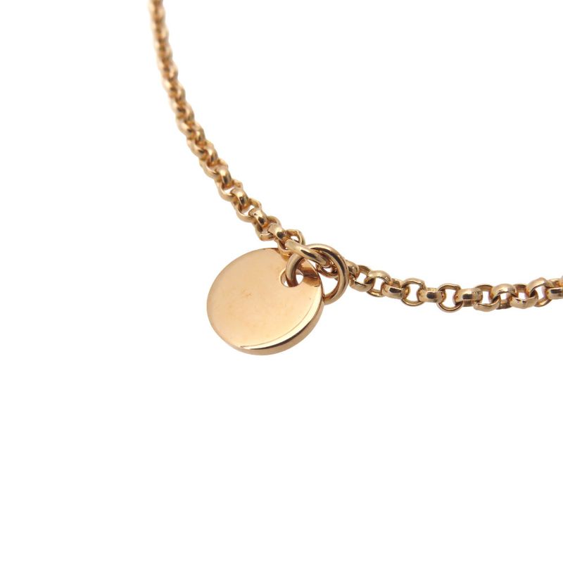 Hermes Exlibris PM 18K Pink Gold And Diamonds Bracelet Diamond Jewelry 0251herme