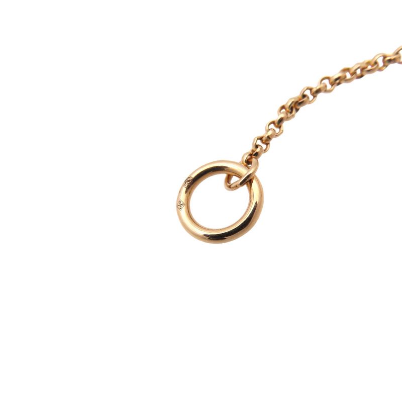 Hermes Exlibris PM 18K Pink Gold And Diamonds Bracelet Diamond Jewelry 0251herme