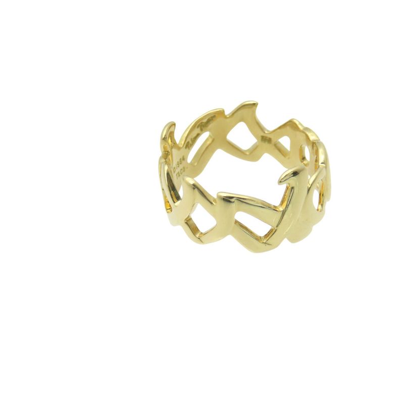 Tiffany & Co Love & Kiss 18K Yellow Gold Ring 750 Ring Yellow Gold 12 5.2g