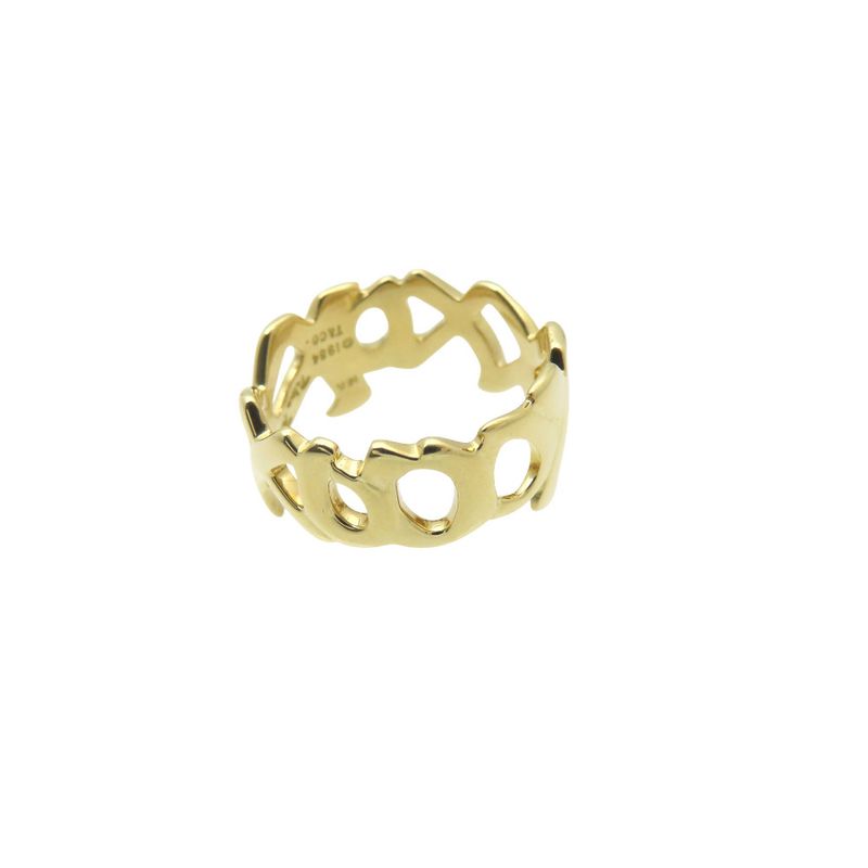 Tiffany & Co Love & Kiss 18K Yellow Gold Ring 750 Ring Yellow Gold 12 5.2g