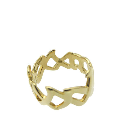 Tiffany & Co Love & Kiss 18K Yellow Gold Ring 750 Ring Yellow Gold 12 5.2g