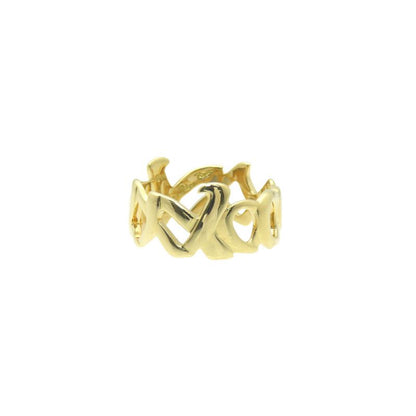 Tiffany & Co Love & Kiss 18K Yellow Gold Ring 750 Ring Yellow Gold 12 5.2g