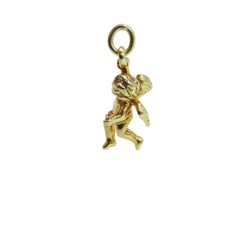 Tiffany & Co Kerub Angel Motif 18K Yellow Gold Pendant Top 750 Yellow Gold