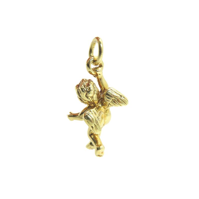 Tiffany & Co Kerub Angel Motif 18K Yellow Gold Pendant Top 750 Yellow Gold