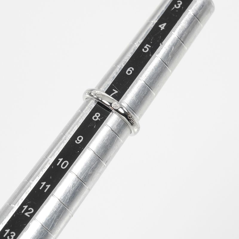 Tiffany & Co Notes Lucida Pt950platinum × 3P Diamonds 7.5 Ladies 4g Ring