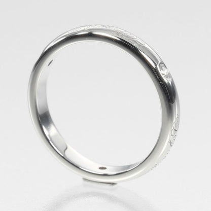 Tiffany & Co Notes Lucida Pt950platinum × 3P Diamonds 7.5 Ladies 4g Ring