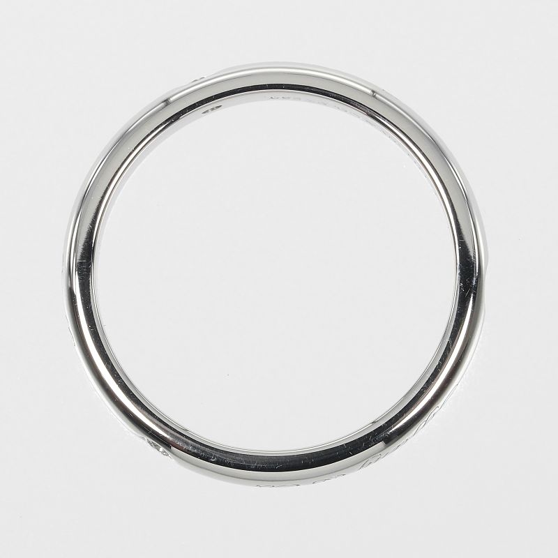 Tiffany & Co Notes Lucida Pt950platinum × 3P Diamonds 7.5 Ladies 4g Ring