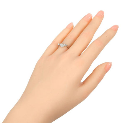 Tiffany & Co Bean Pt950platinum And Pavé Diamonds Size 10.5 Ladies 5.5g Ring