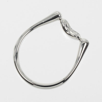 Tiffany & Co Bean Pt950platinum And Pavé Diamonds Size 10.5 Ladies 5.5g Ring