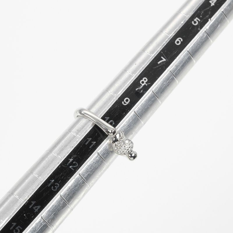 Tiffany & Co Bean Pt950platinum And Pavé Diamonds Size 10.5 Ladies 5.5g Ring