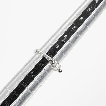 Tiffany & Co Bean Pt950platinum And Pavé Diamonds Size 10.5 Ladies 5.5g Ring