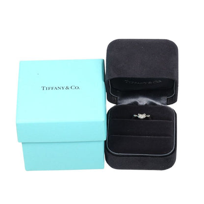 Tiffany & Co Bean Pt950platinum And Pavé Diamonds Size 10.5 Ladies 5.5g Ring