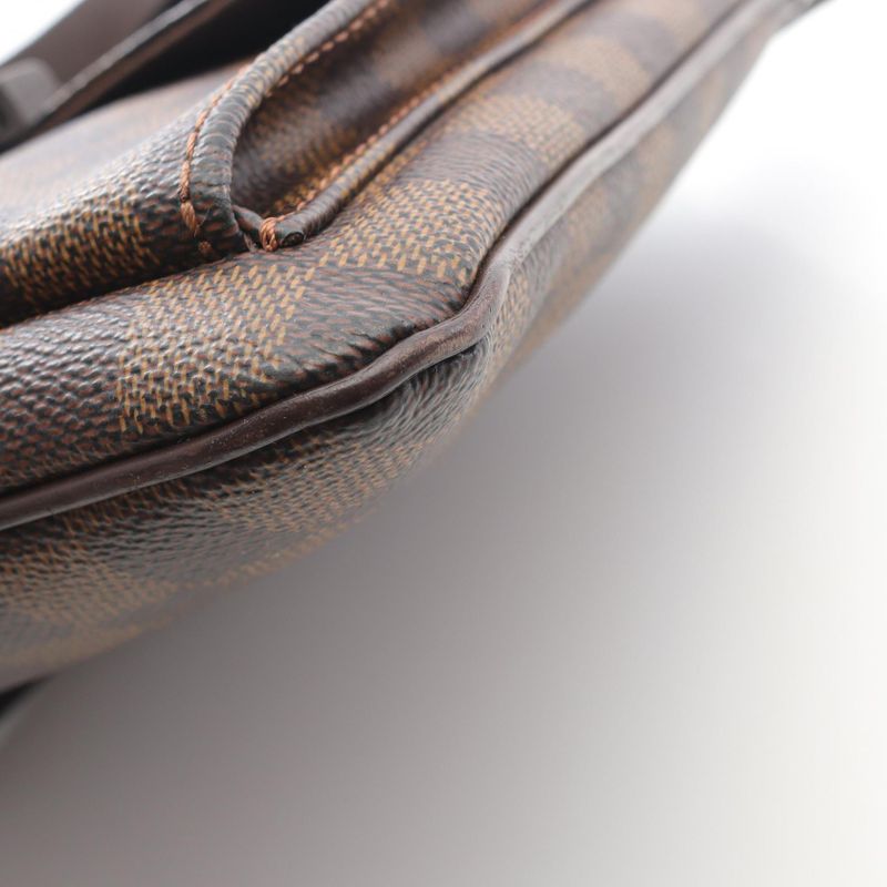 Louis Vuitton Shoulder Bag Pochette Melville N51127 PVC Coated Canvas Leather