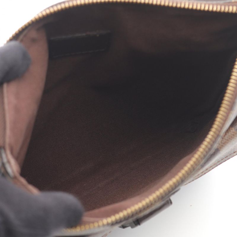 Louis Vuitton Shoulder Bag Pochette Melville N51127 PVC Coated Canvas Leather