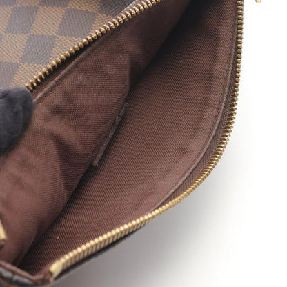 Louis Vuitton Shoulder Bag Pochette Melville N51127 PVC Coated Canvas Leather