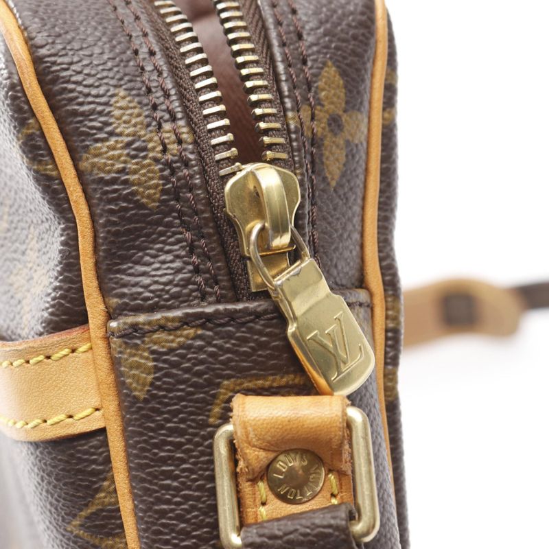 Louis Vuitton Shoulder Bag Danube M45266 PVC Coated Canvas Leather Danube Women