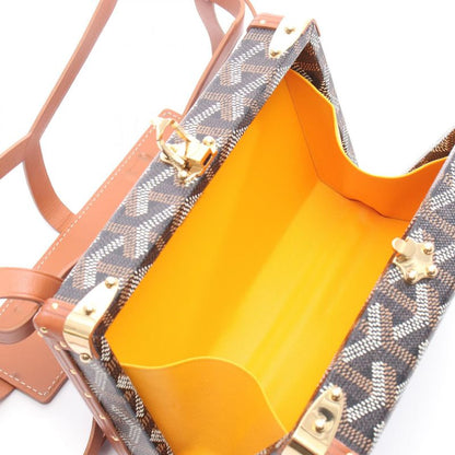 Goyard Shoulder Bag Minaudiere Trunk Bag Mina08pmlty01cl03o Black/brown PVC