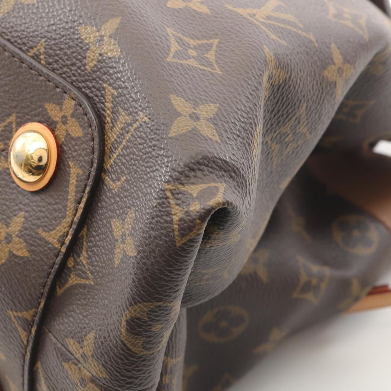 Louis Vuitton Shoulder Bag Olympe M40925 Avane PVC Coated Canvas Leather Olympe