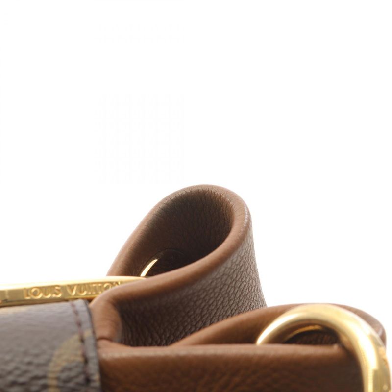 Louis Vuitton Shoulder Bag Olympe M40925 Avane PVC Coated Canvas Leather Olympe