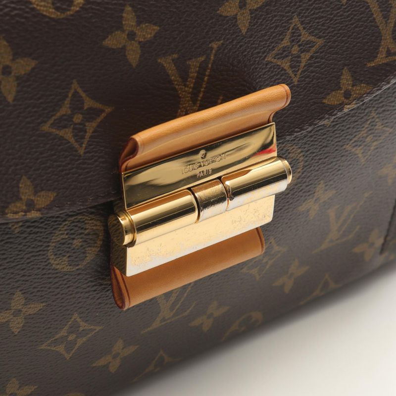 Louis Vuitton Shoulder Bag Olympe M40925 Avane PVC Coated Canvas Leather Olympe